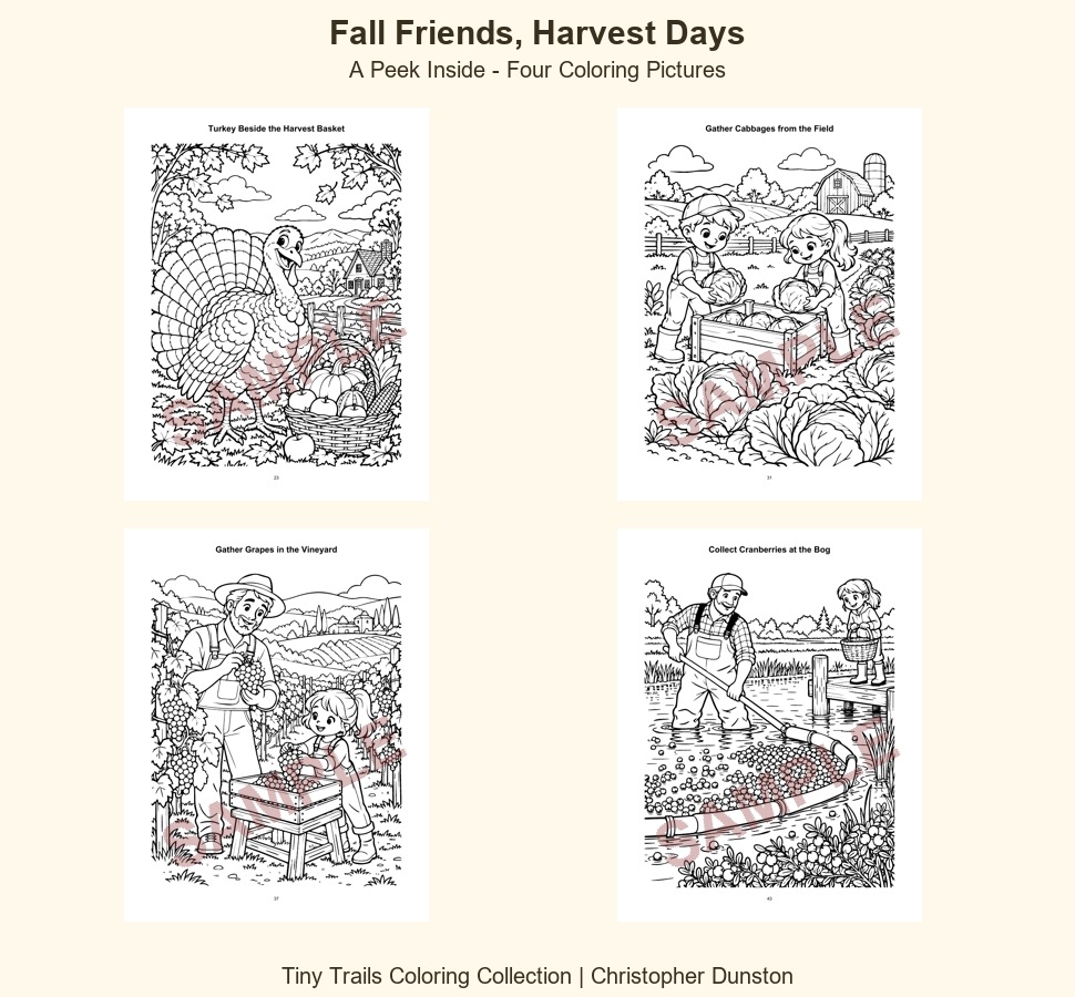 Fall Friends, Harvest Days SAMPLE collage 2